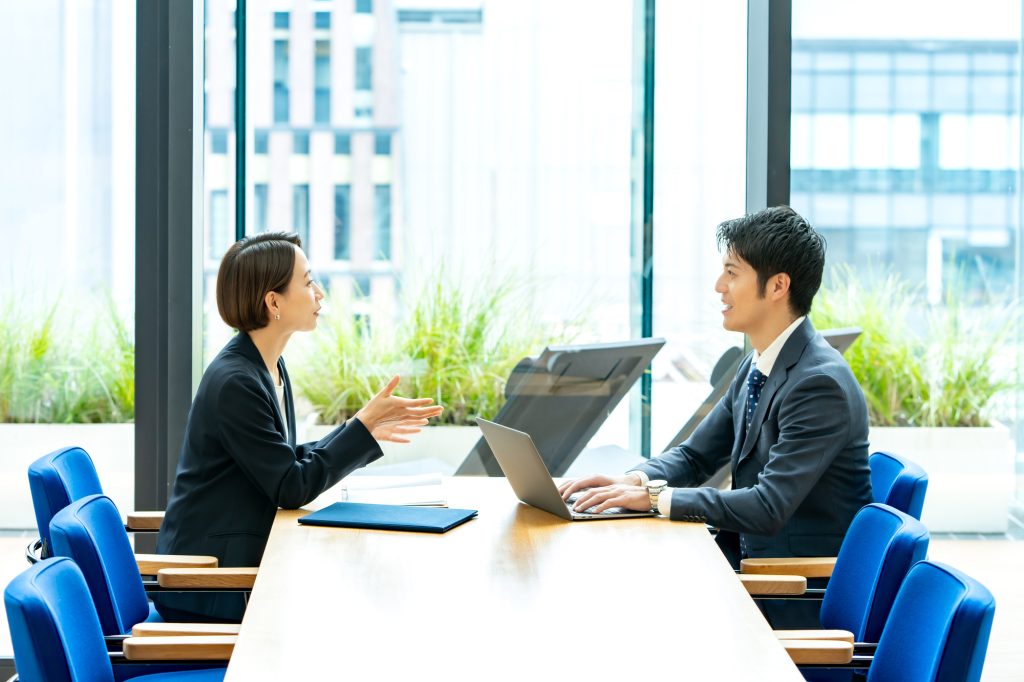 1on1ミーティングの様子