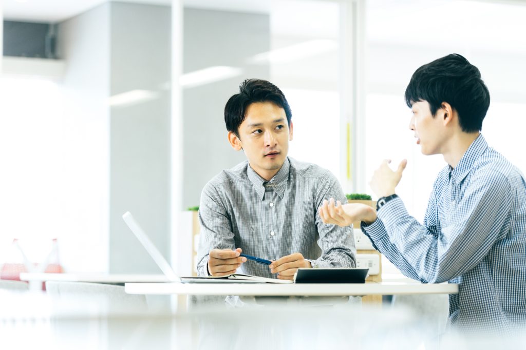 1on1ミーティングの様子